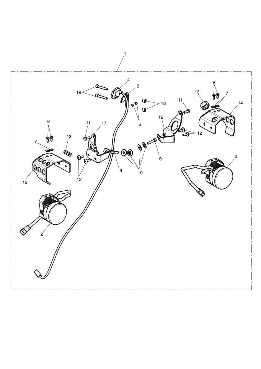 KIT DE FEUX ANTIBROUILLARD LED POUR TIGER 800 XC 2016