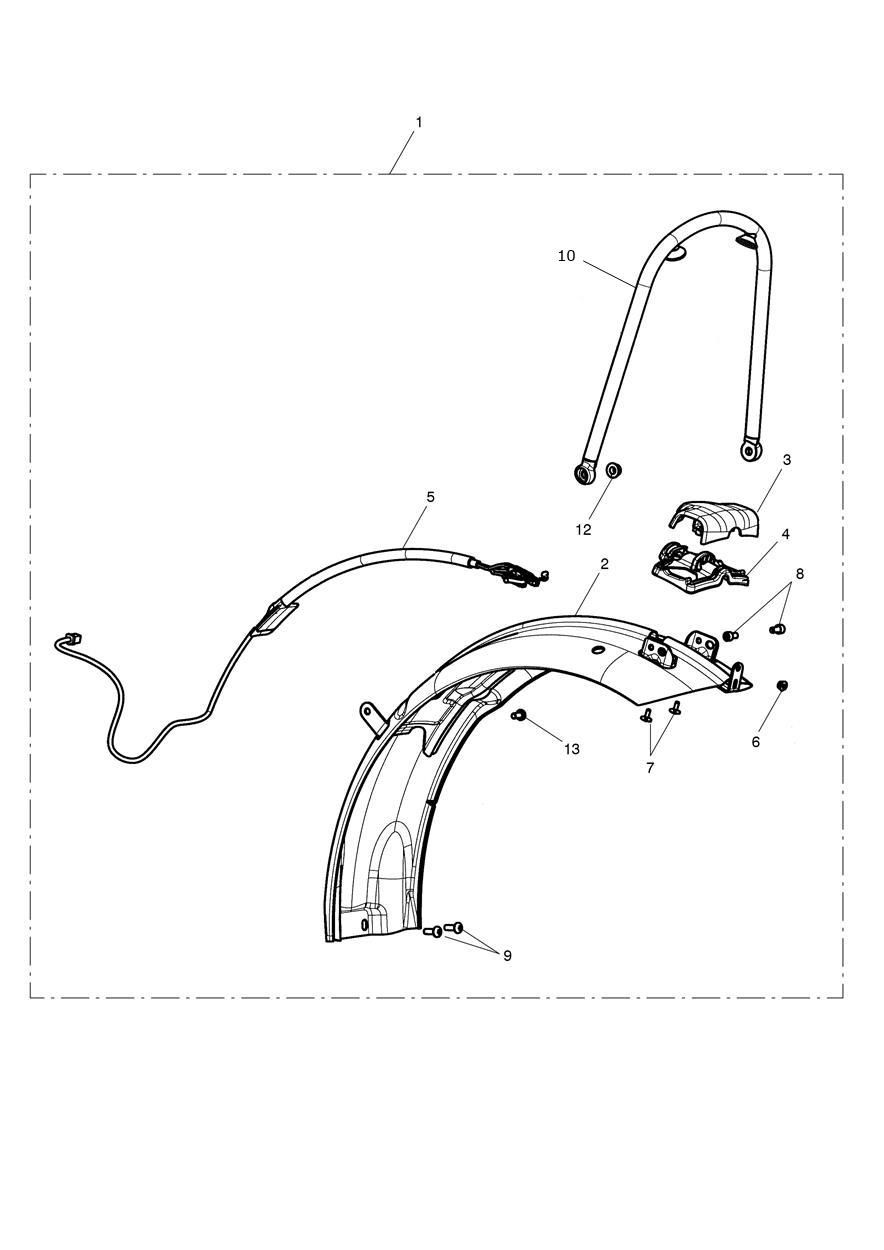 GARDE BOUE ARRIERE COURT KIT US UNIQUEMENT POUR BONNEVILLE BOBBER 2017