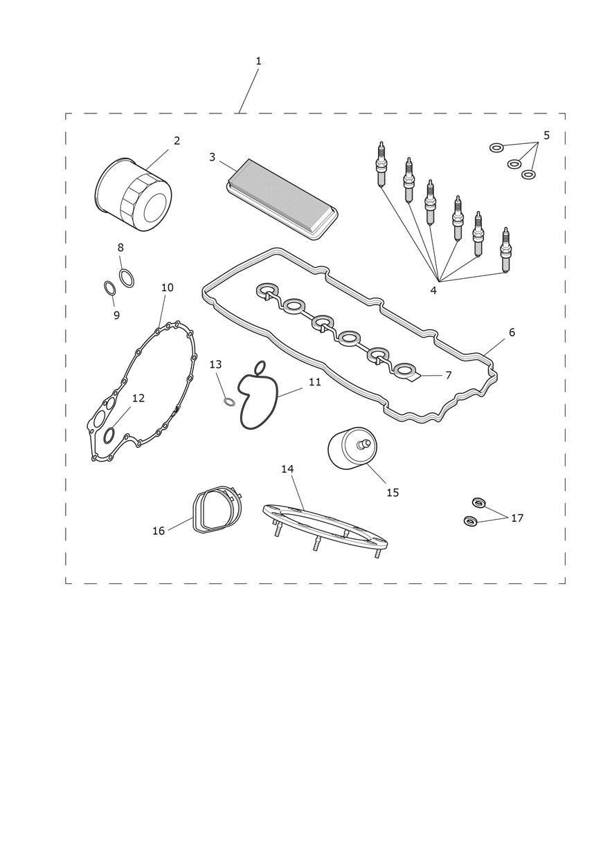 KITS D ENTRETIEN DU MOTEUR POUR ROCKET 3 GT 2020