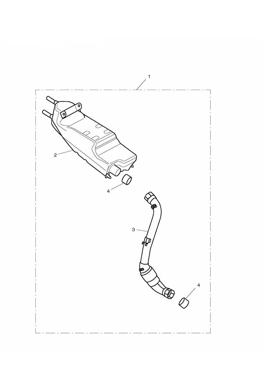 KIT DE SILENCIEUX 281466 POUR SPRINT ST 1050CCM 2005