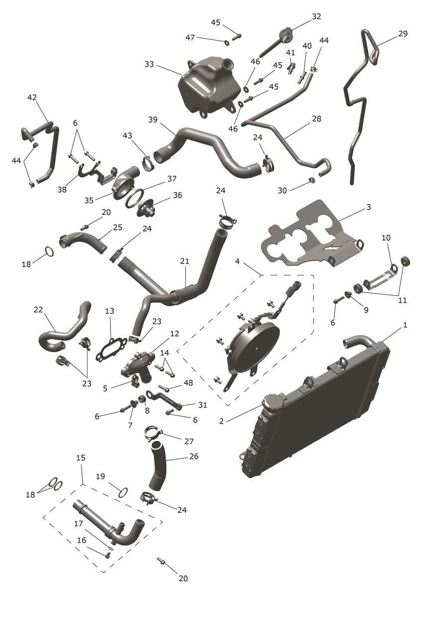 SYSTEME DE REFROIDISSEMENT POUR DAYTONA 660 LAMS 2024