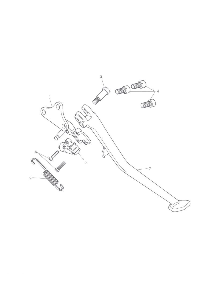 BEQUILLE LATERALE POUR TIGER 1050 ABS SE 2009