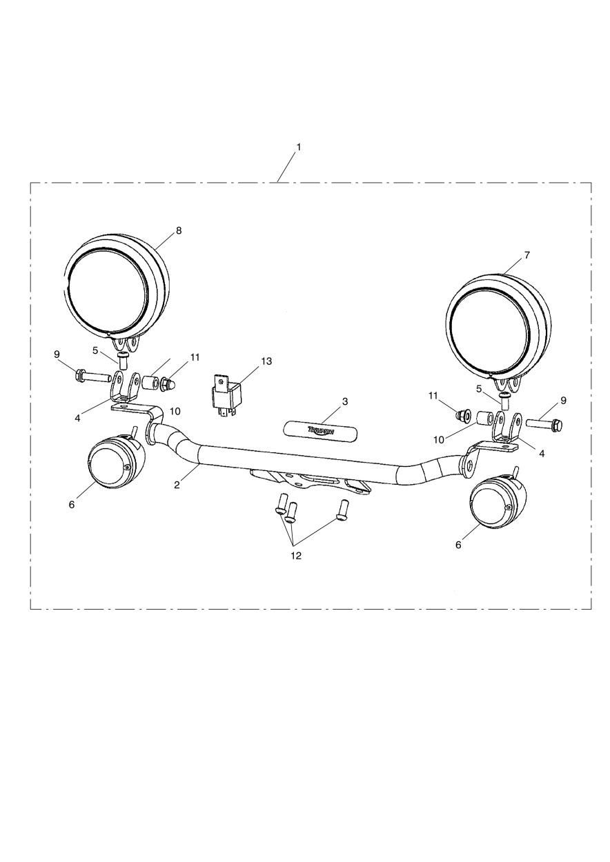 KIT DE LAMPES AUXILIAIRES POUR AMERICA A1 2010