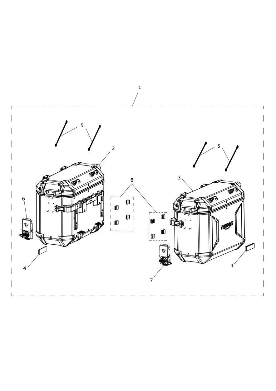 KIT DE SACOCHES ALUMINIUM POUR TIGER 1200 GT 2022
