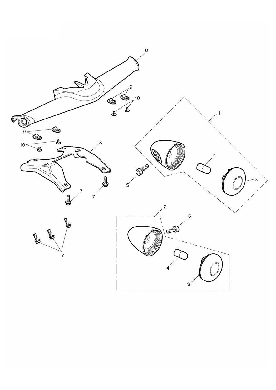 CLIGNOTANTS AVANT 574820 POUR ROCKET III TOURING 2008