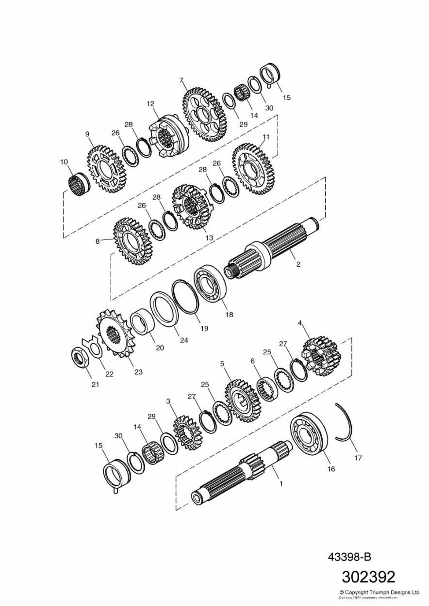 TRANSMISSION ENG POUR SPEEDMASTER 2003
