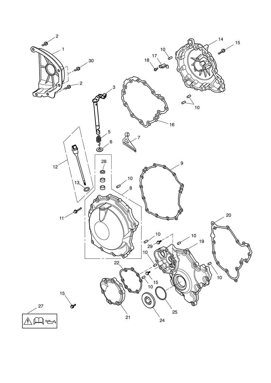 CARTER MOTEUR POUR SPRINT GT ABS A1 2010