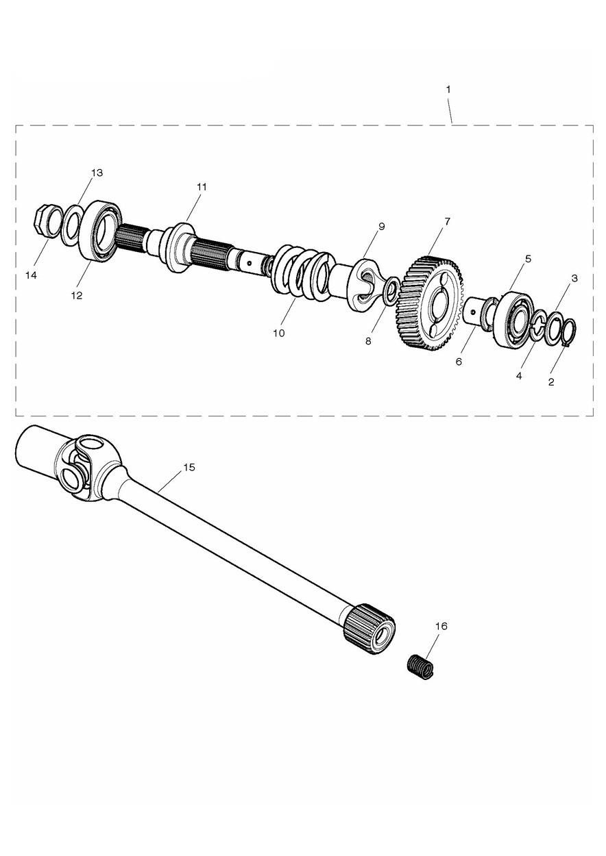 AMORTISSEUR DE TRANSMISSION ET ARBRE DE TRANSMISSION POUR ROCKET III TOURING 2008