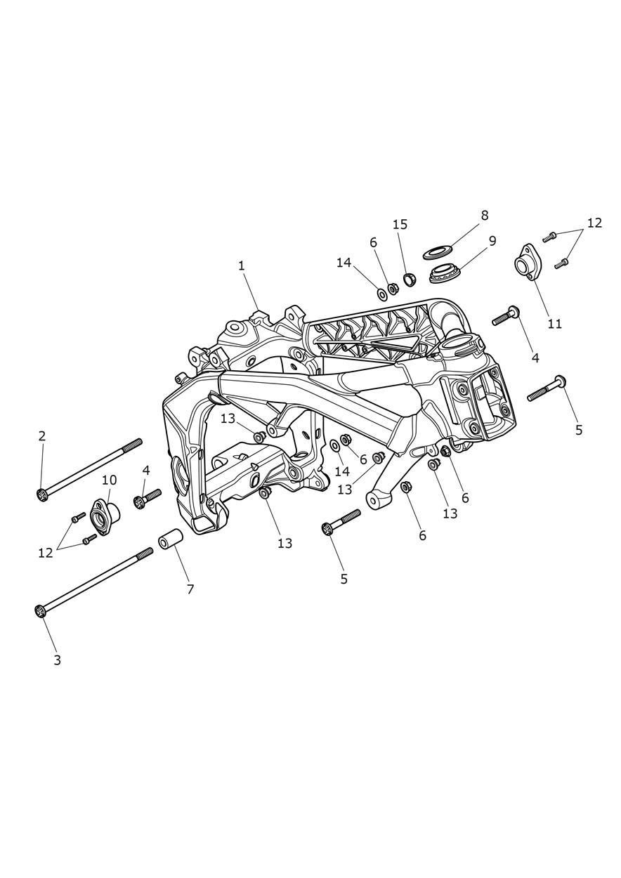 CADRE PRINCIPAL ET FIXATIONS POUR STREET TRIPLE S LAMS 2020