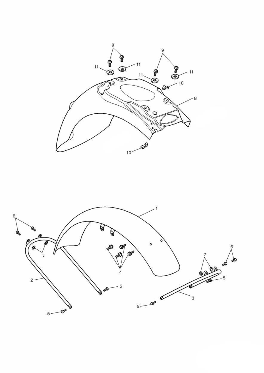 GARDE BOUE 284652 F2 POUR BONNEVILLE 2001