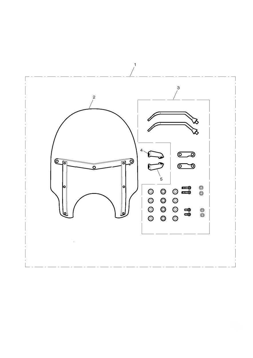 KIT PARE BRISE ROADSTER 429026 POUR BONNEVILLE T100 1960 A2 2010
