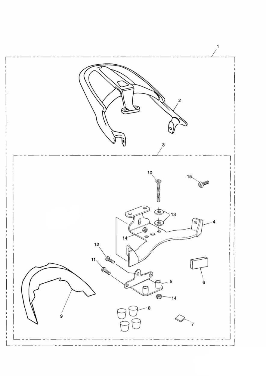 KIT DE PORTE BAGAGES T5 POUR DAYTONA 955I 1997