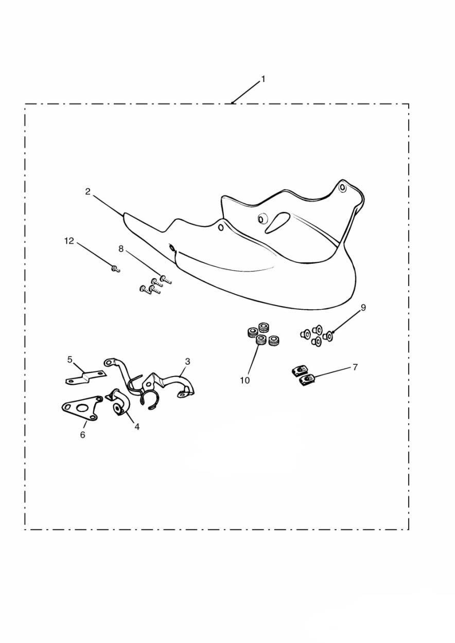 KIT DE CARENAGE INFERIEUR POUR SPRINT ST 2002