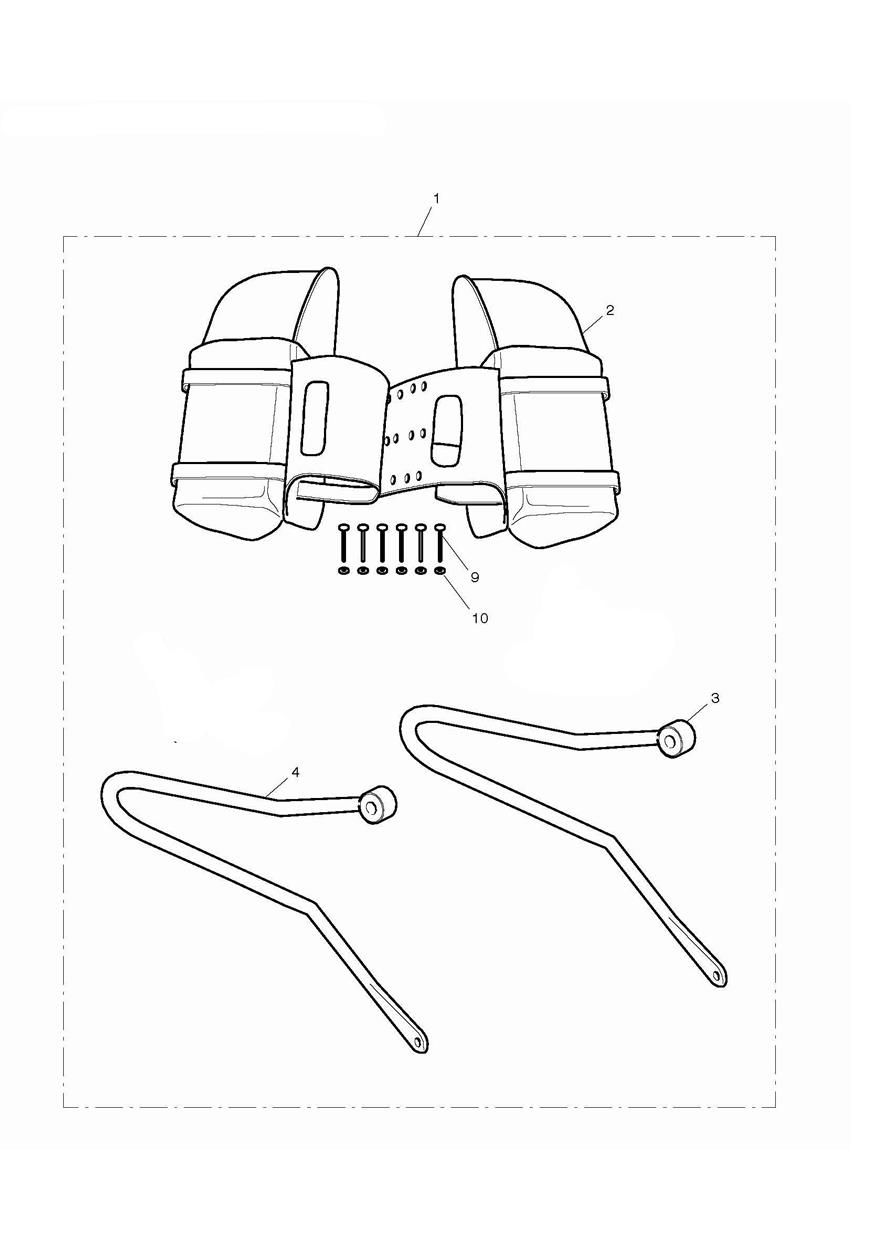 KIT DE SACOCHE EN CUIR HYDROFUGE POUR BONNEVILLE A1 2009