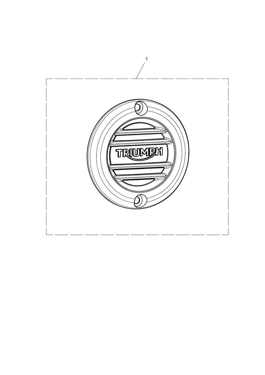 BADGE D EMBRAYAGE RAINURE SOMBRE POUR BONNEVILLE T100 BLACK 2021