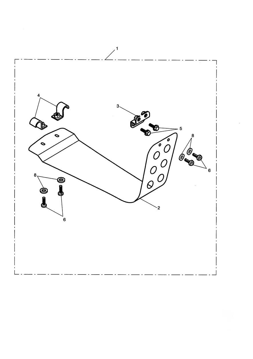 KIT PLAQUE DE PROTECTION POUR SCRAMBLER 2006