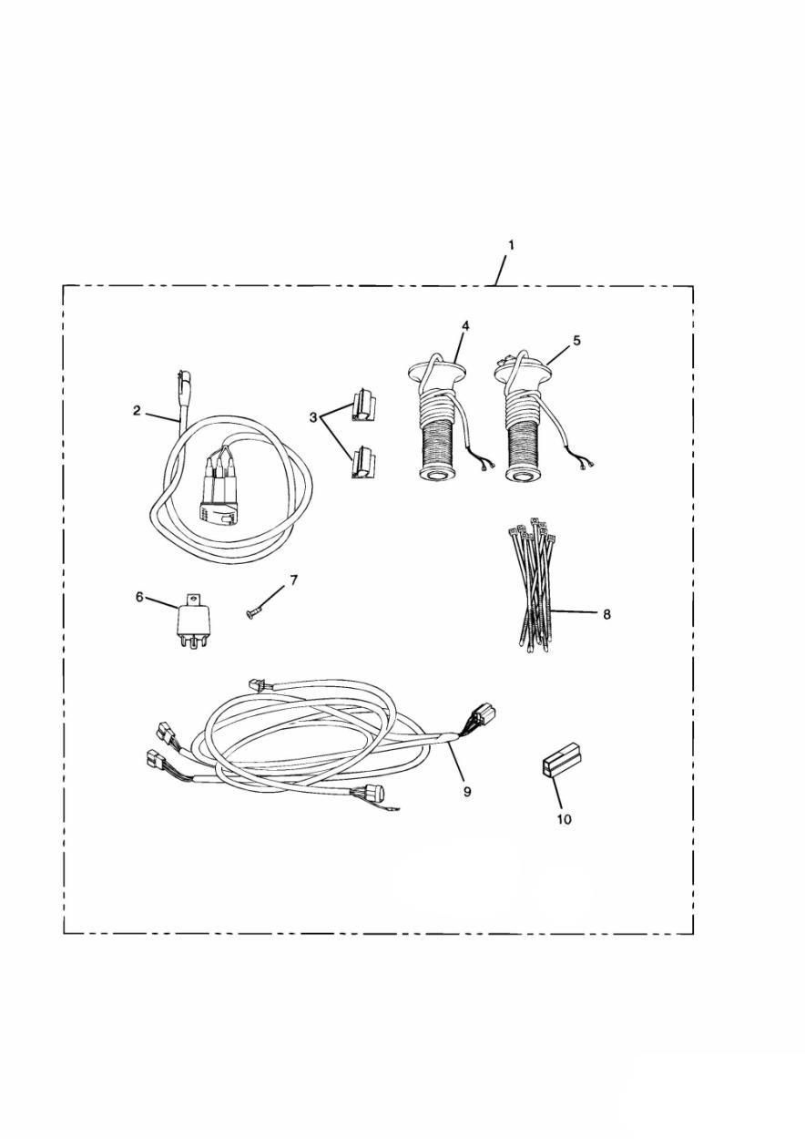 KIT DE POIGNEES CHAUFFANTES DU VIN 71699 POUR TROPHY 1200 1991
