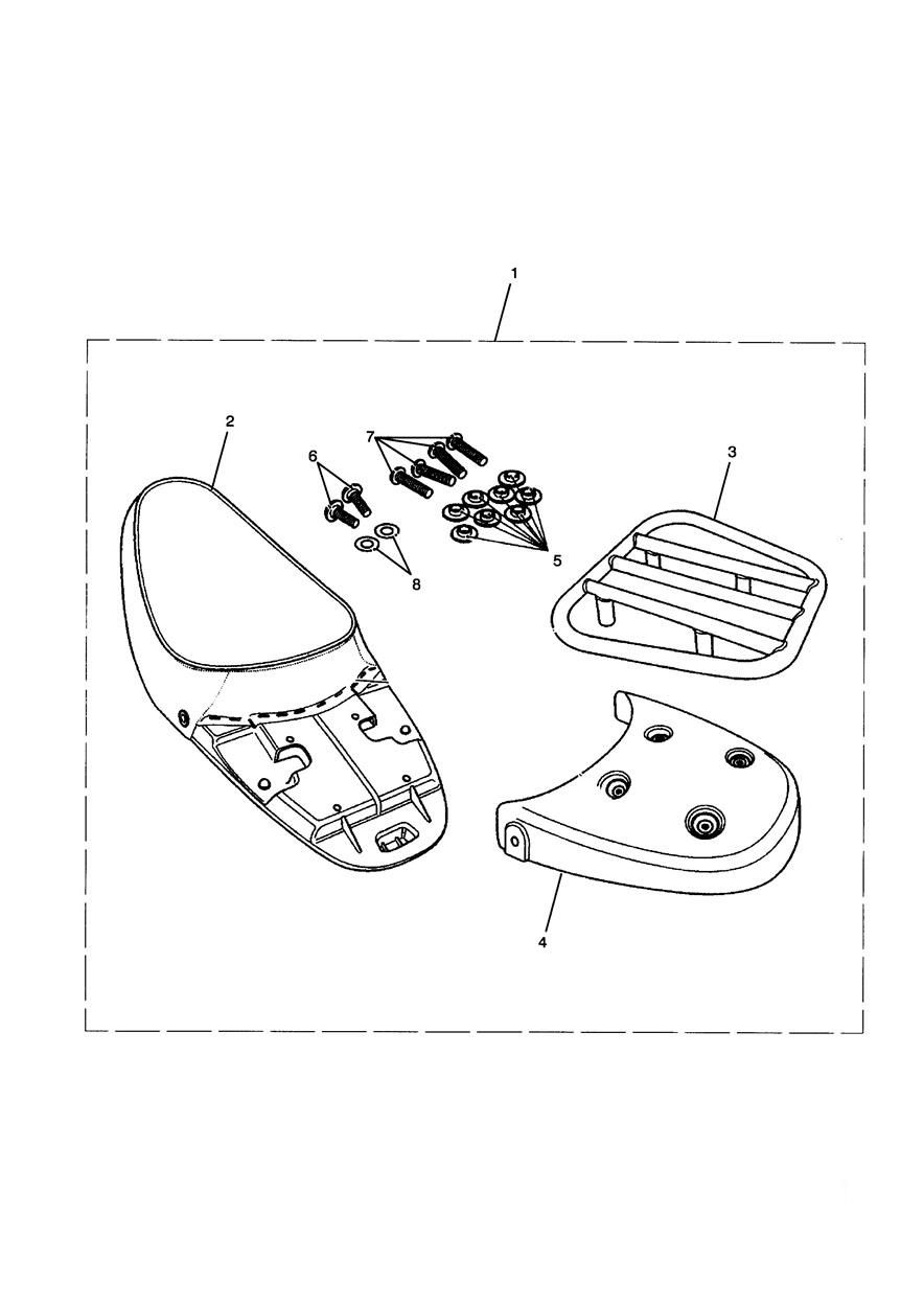 KIT SELLE SOLO ET PORTE BAGAGES POUR BONNEVILLE 2001