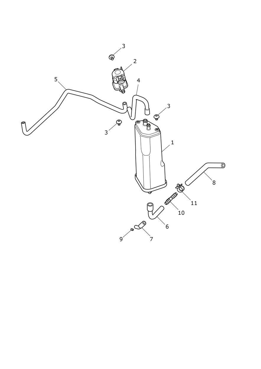 SYSTEME DE CONTROLE DES EMISSIONS EVAPORATIVES POUR TIGER 1200 GT 2022