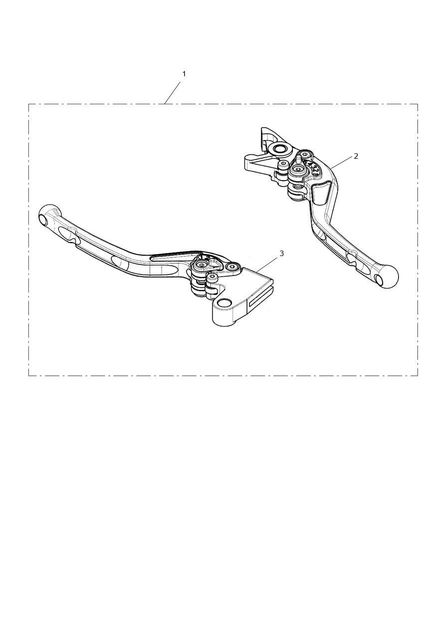 KIT DE LEVIERS REGLABLES STANDARD LONG POUR STREET TRIPLE R A2 2025