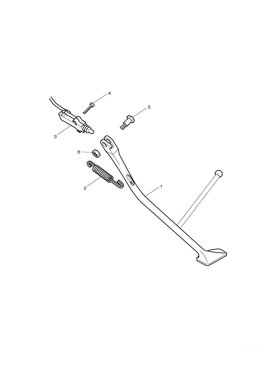BEQUILLE POUR BONNEVILLE T100 1960 A2 2010