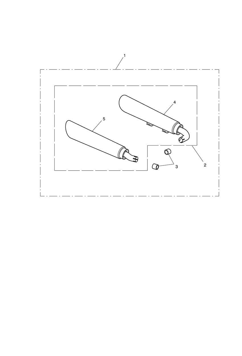 KIT DE SILENCIEUX DOUBLE DE RECHANGE POUR ROADSTER UNIQUEMENT POUR ROCKET III 2005