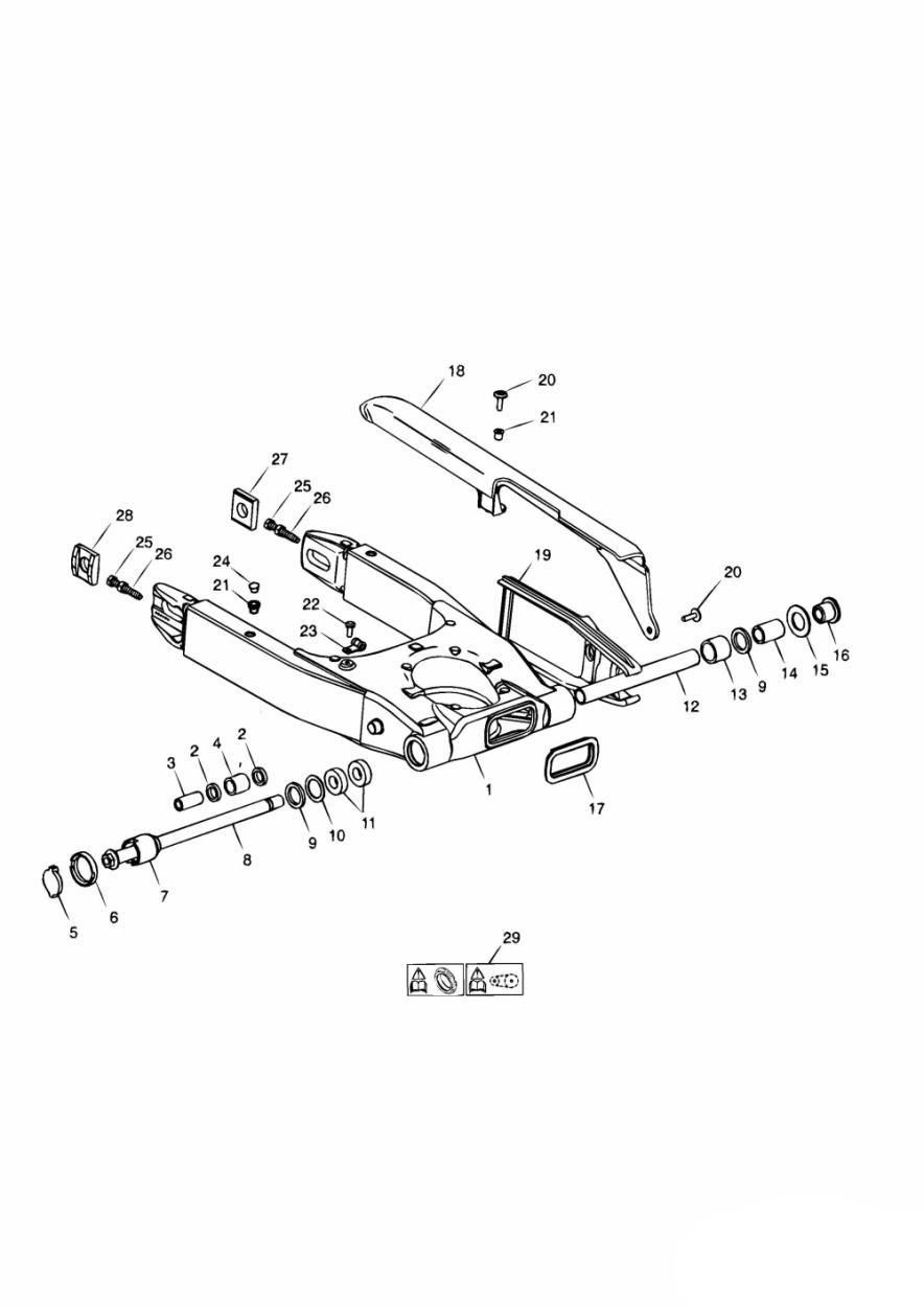 BRAS OSCILLANT BILATERAL 161317 POUR SPRINT RS 2002