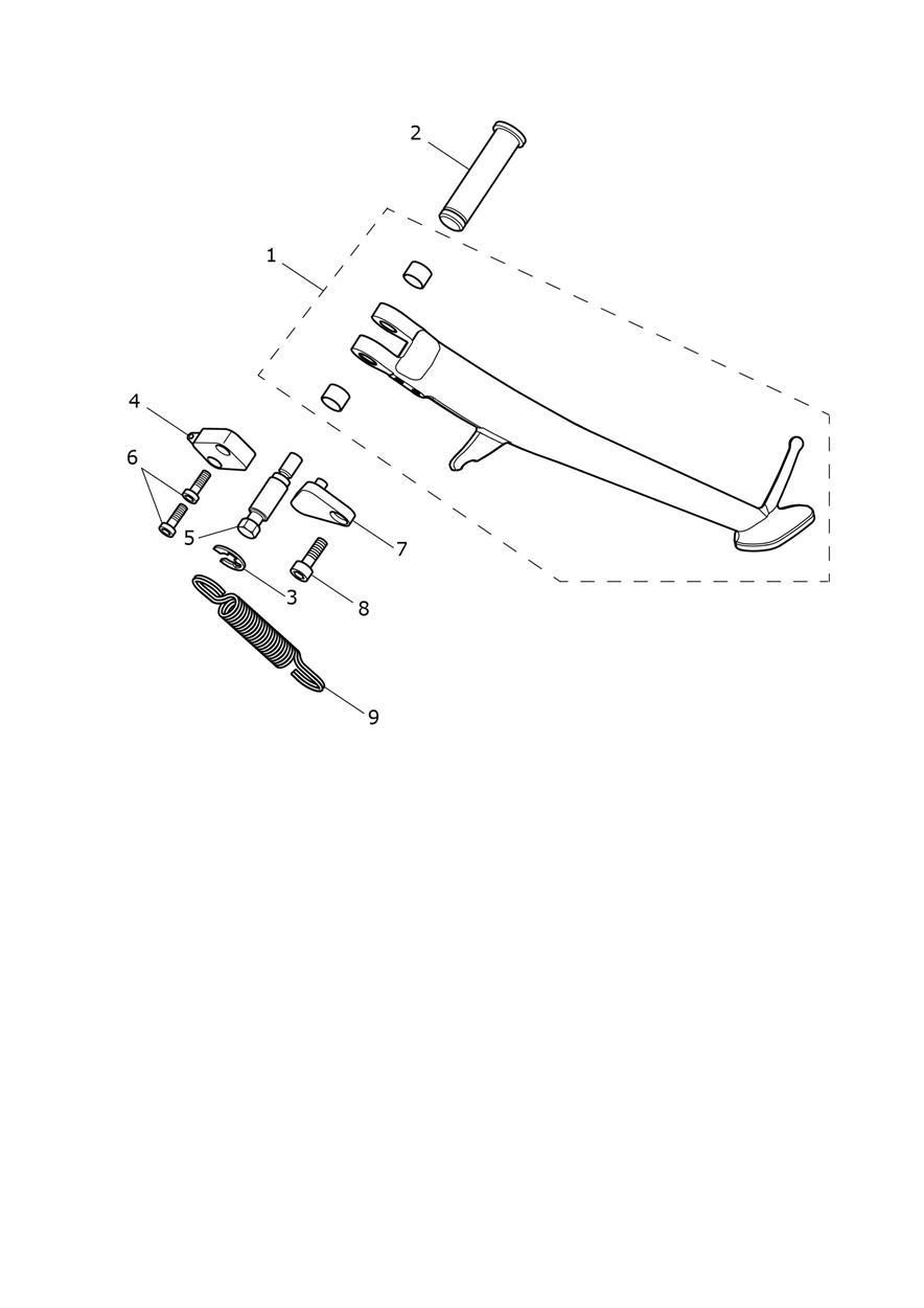 BEQUILLE POUR SCRAMBLER 1200 XE 2024
