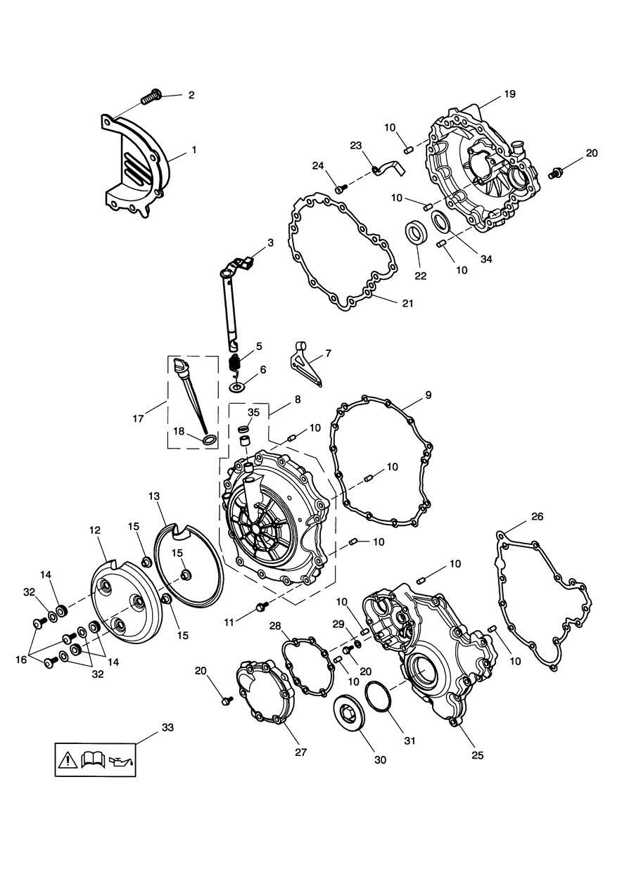 CARTER MOTEUR POUR DAYTONA 955 2002