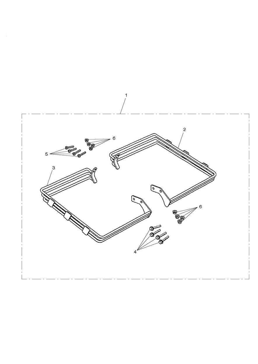 KIT DE RAIL DE SACOCHE POUR BAR DE PROTECTION POUR ROCKET III 2005