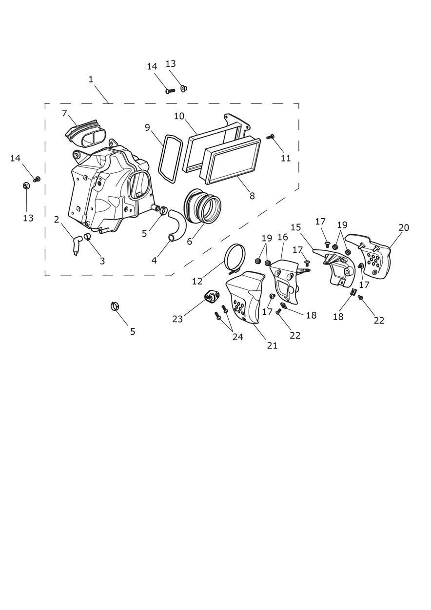 BOITE A AIR POUR SCRAMBLER 1200 BOND EDITION 2020