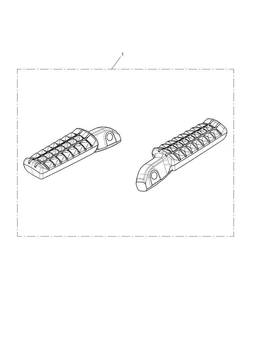 REPOSE PIEDS ARRIERE PAIRE POUR BONNEVILLE T100 2017