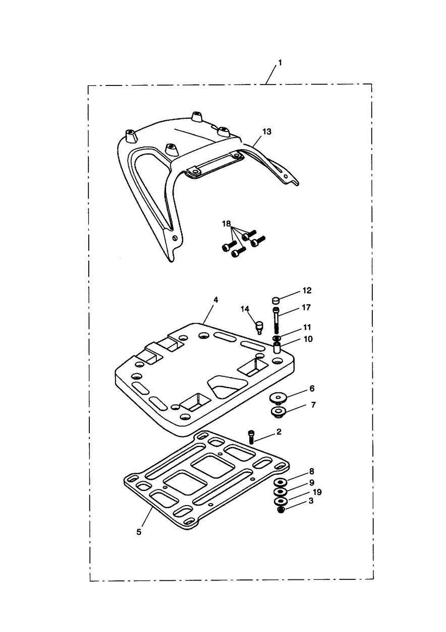 KIT DE PORTE BAGAGES POUR SPRINT ST 1050CCM 2005