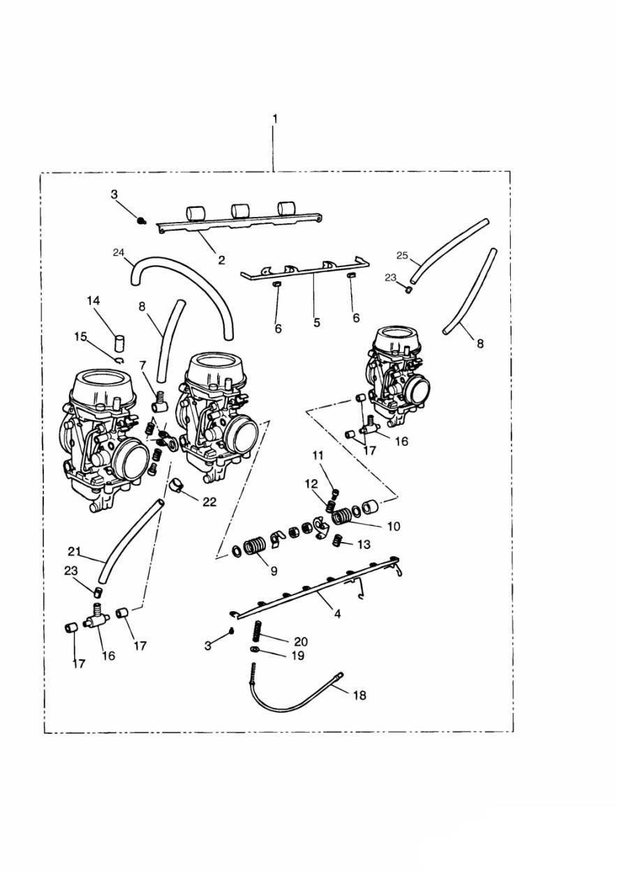 CARBURATEURS POUR 3 CYLINDRES POUR DAYTONA 1000 1991