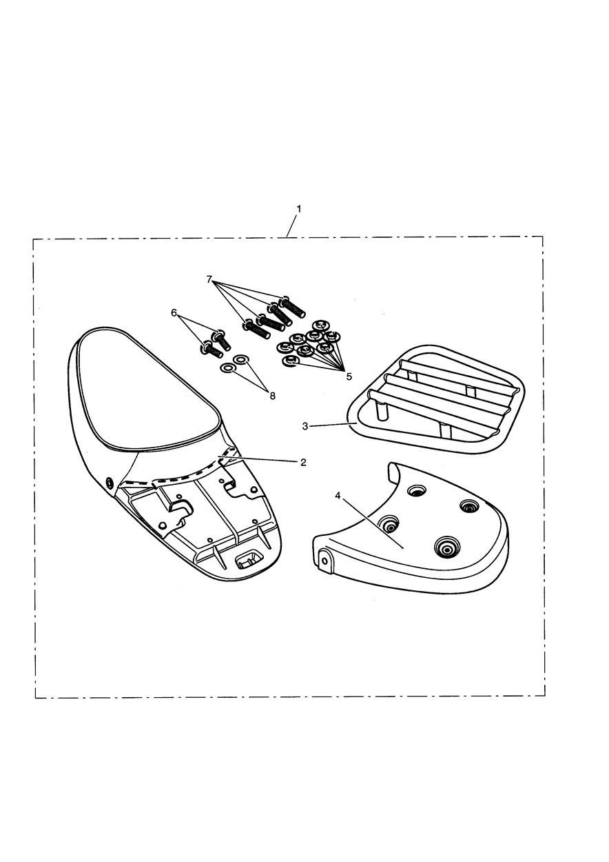 KIT SELLE SOLO ET PORTE BAGAGES TUYAUTERIE POUR BONNEVILLE 2001