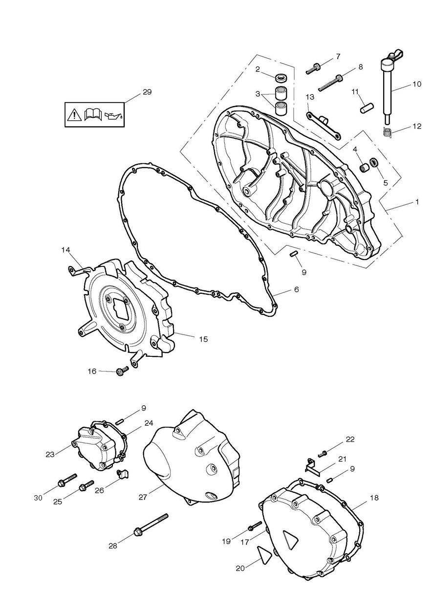 CARTER MOTEUR POUR SCRAMBLER A1 2010
