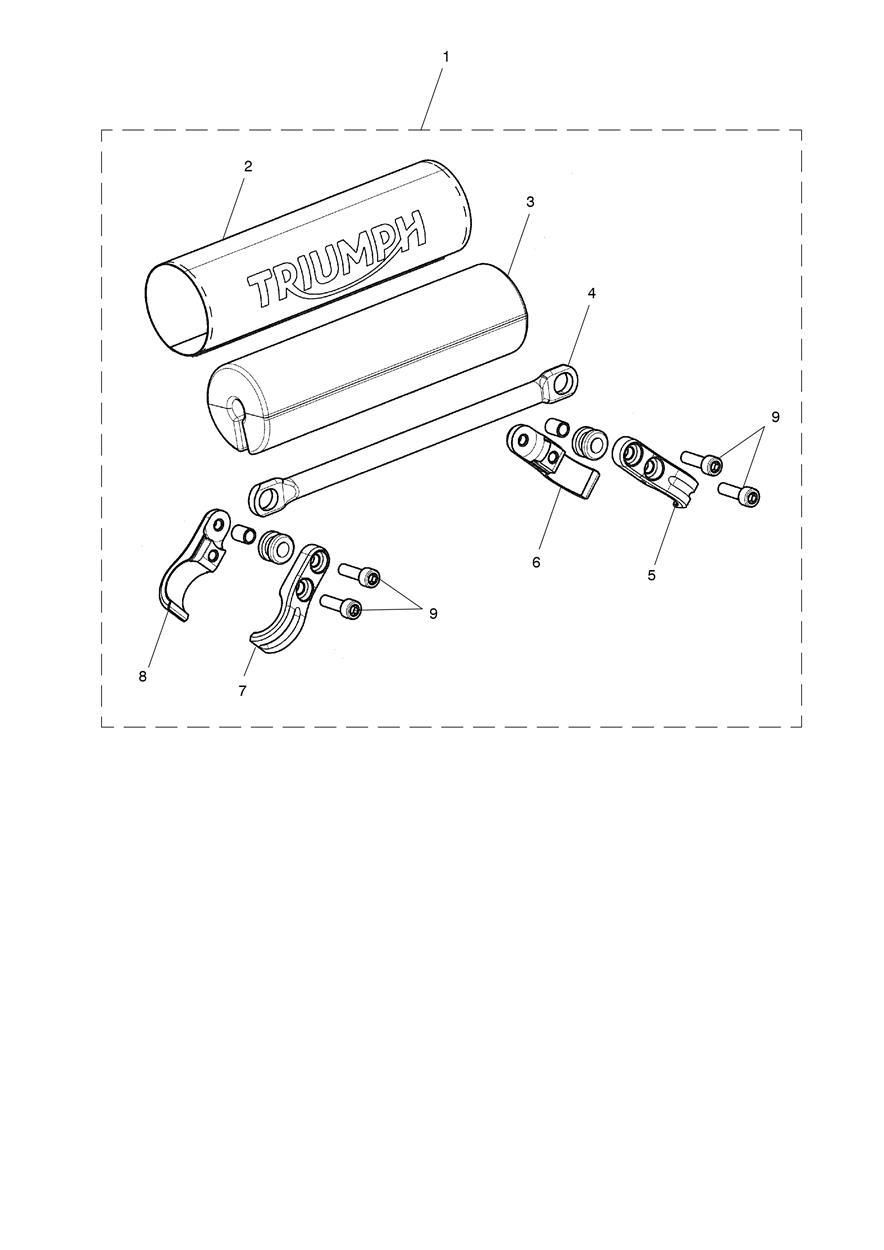 KIT DE RENFORT DE GUIDON BRUN POUR SCRAMBLER 900 2023