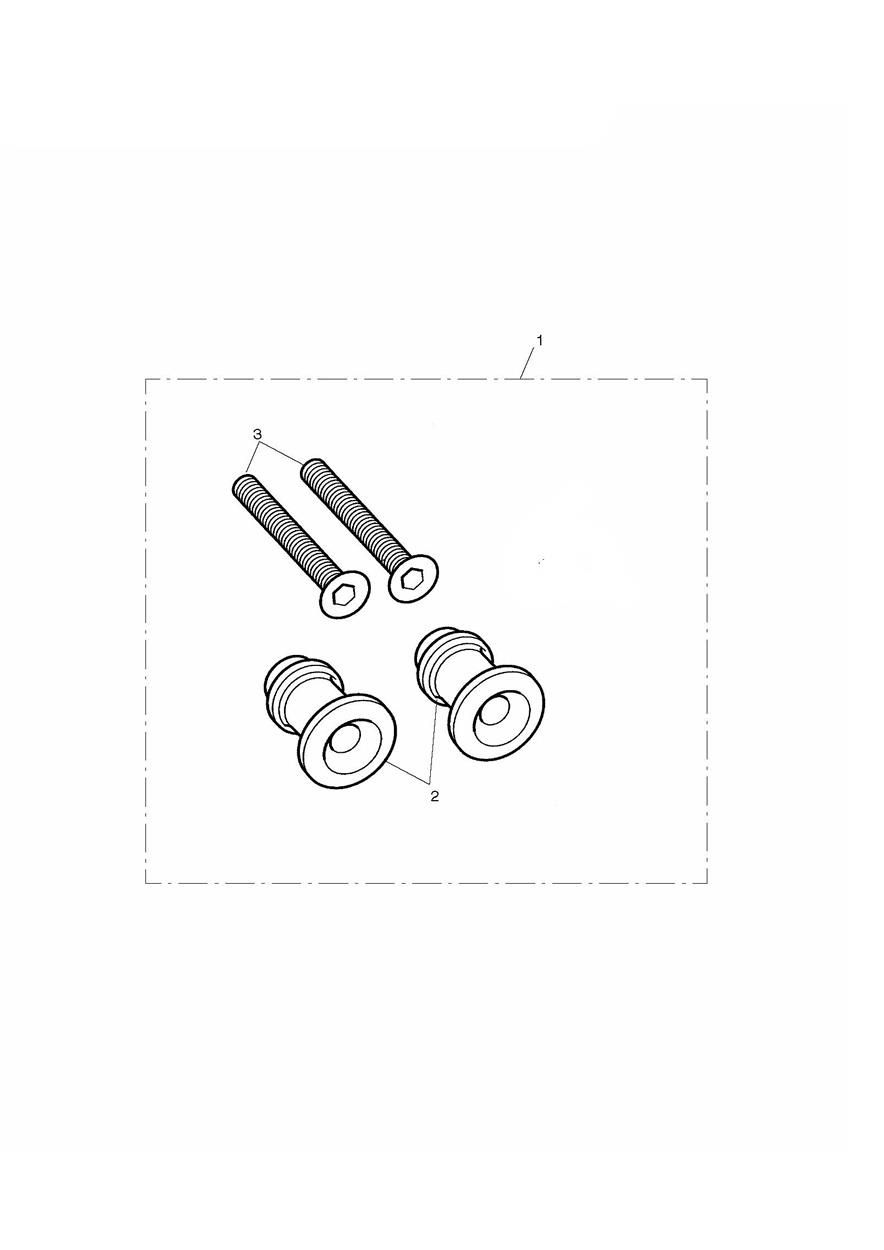 KIT DE BOBINES POUR SUPPORT DE PADDOCK ANODISE ARGENT POUR DAYTONA TRIPLE 675 2006
