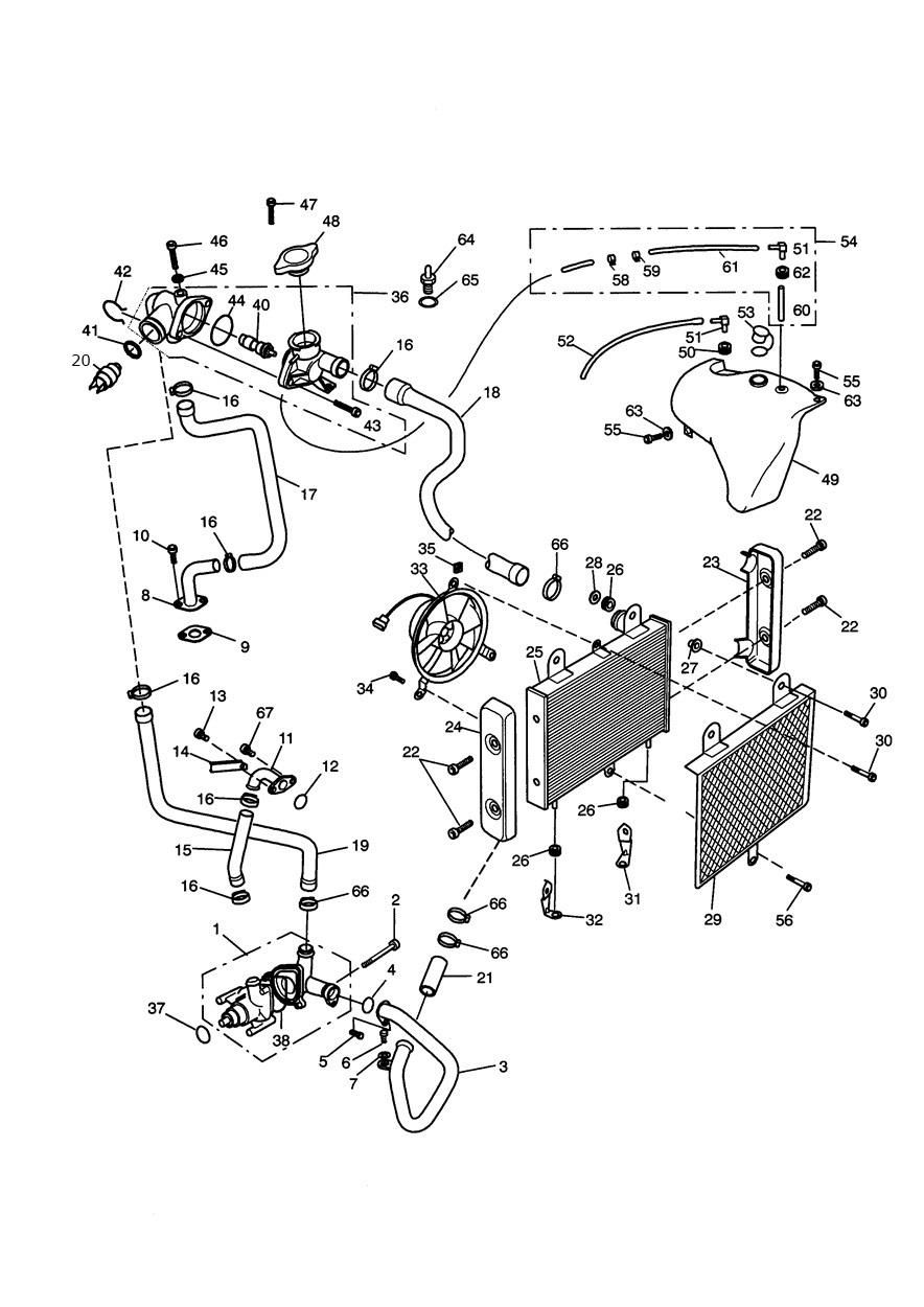 SYSTEME DE REFROIDISSEMENT POUR LEGEND TT 1999