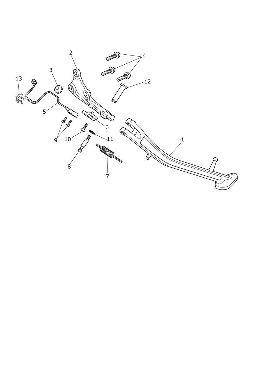 BEQUILLE LATERALE POUR TIGER 1200 GT 2022