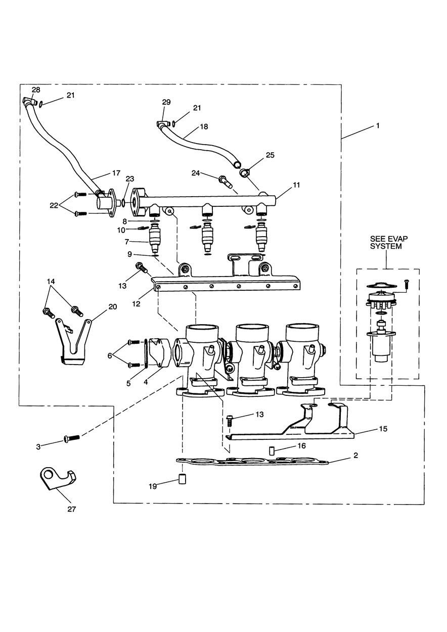 ACCELERATEURS INJECTEURS ET RAMPE DE CARBURANT ENG POUR TIGER 2006