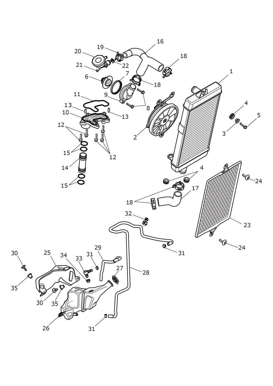 SYSTEME DE REFROIDISSEMENT POUR BONNEVILLE T120 BLACK E5 VB 2025