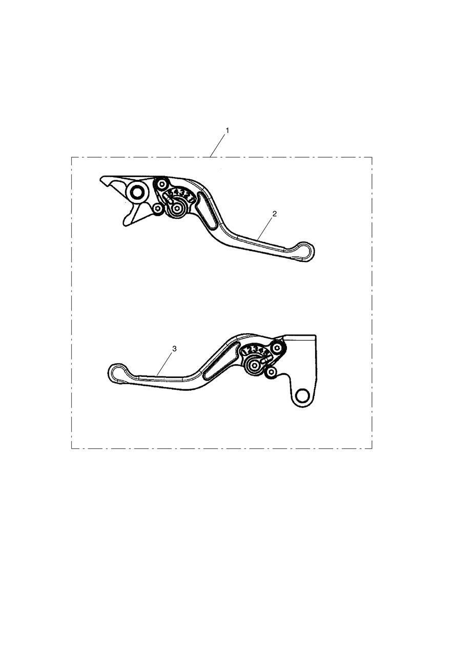 KIT DE LEVIERS REGLABLES STANDARD COURT POUR SPRINT GT ABS A1 2010