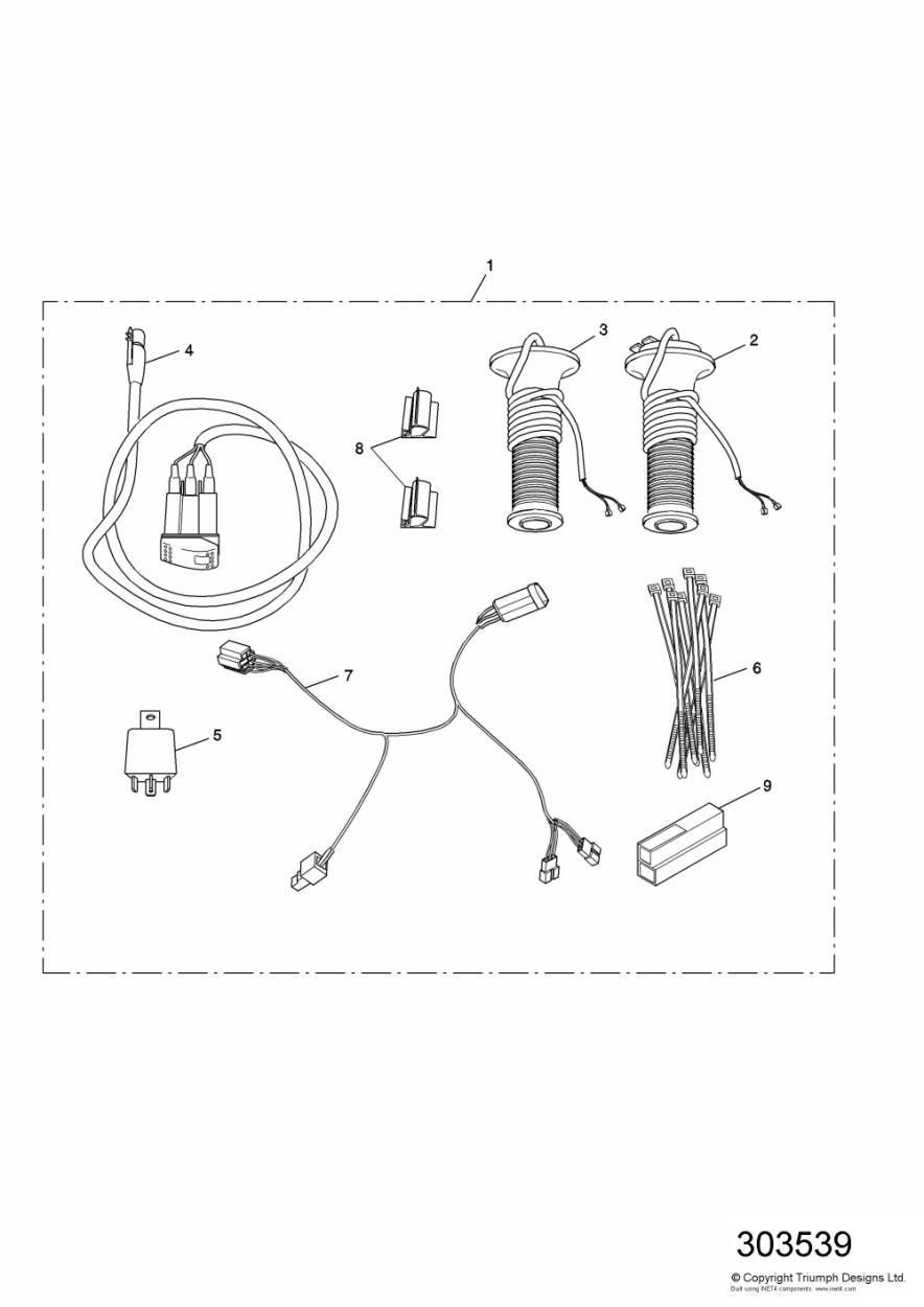 KIT DE POIGNEES CHAUFFANTES DE ES IT JP NL SE UK 186151 POUR SPRINT ST 2002