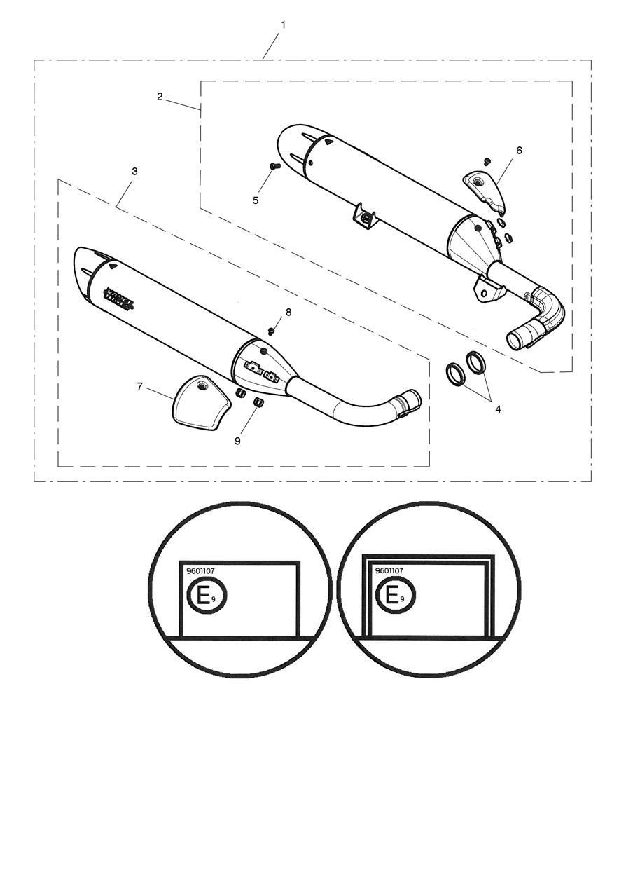 PAIRE DE SILENCIEUX BROSSE US POUR BONNEVILLE BOBBER 2017