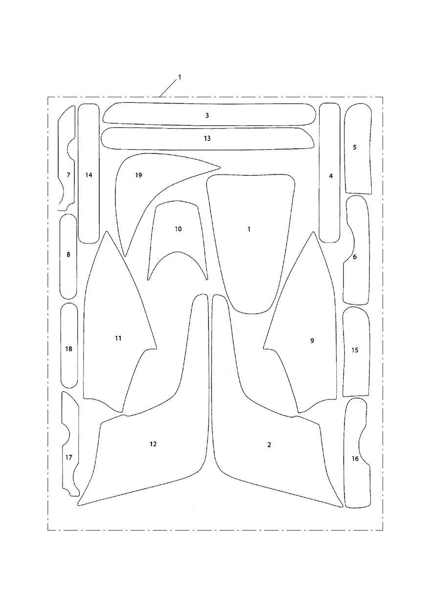 KIT DE PROTECTION PEINTURE TYPE 10 BRILLANT POUR TIGER 800 2011
