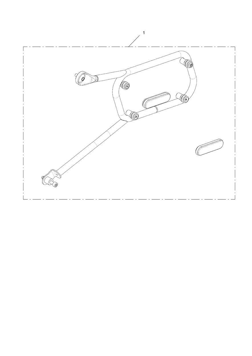 KIT DE MONTAGE POUR SACOCHE ROBUSTE COTE GAUCHE POUR SCRAMBLER 900 2023