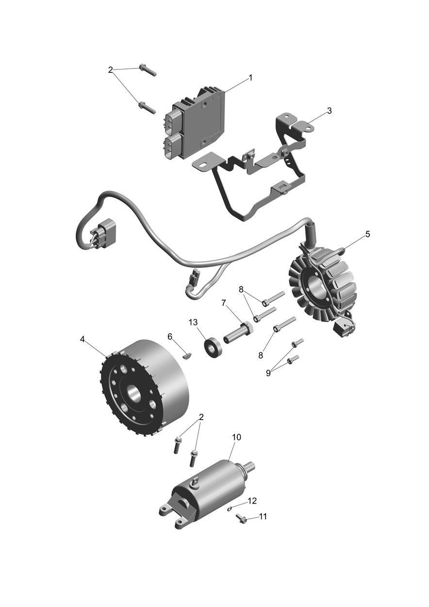 ALTERNATEUR ET DEMARREUR POUR DAYTONA 660 LAMS 2024