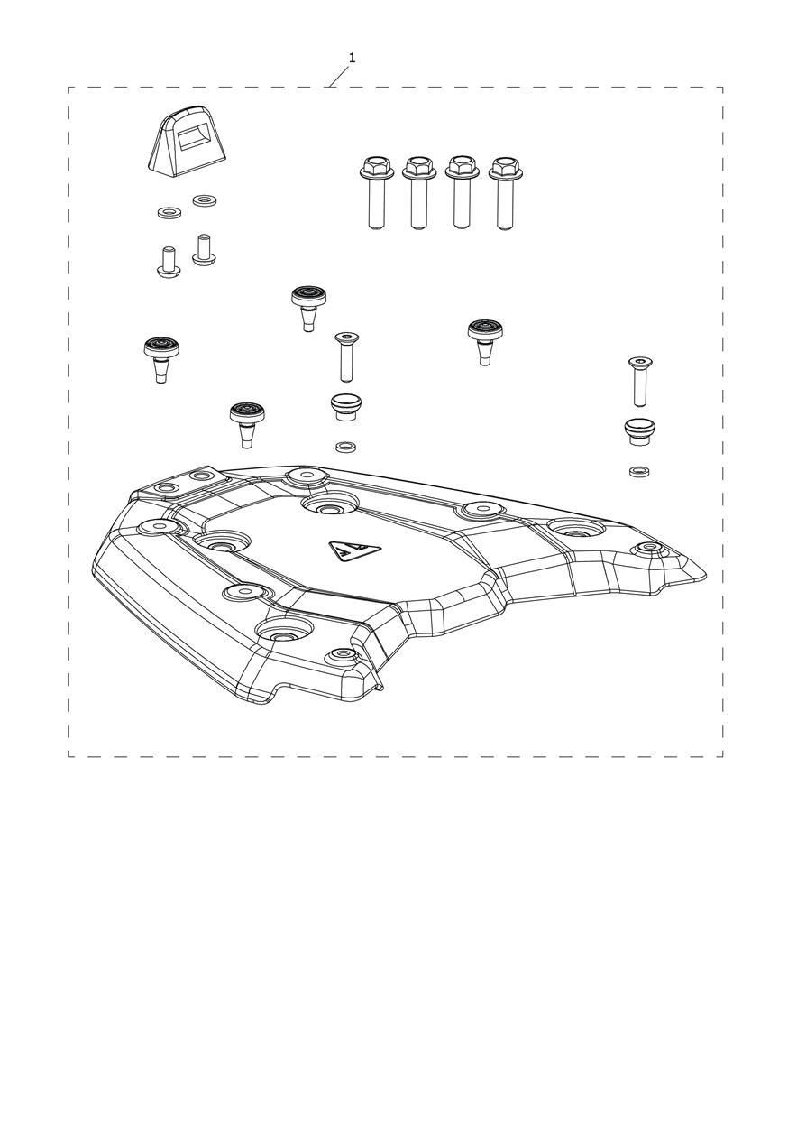 KIT DE MONTAGE POUR TOP CASE POUR TIGER SPORT LAMS 2025