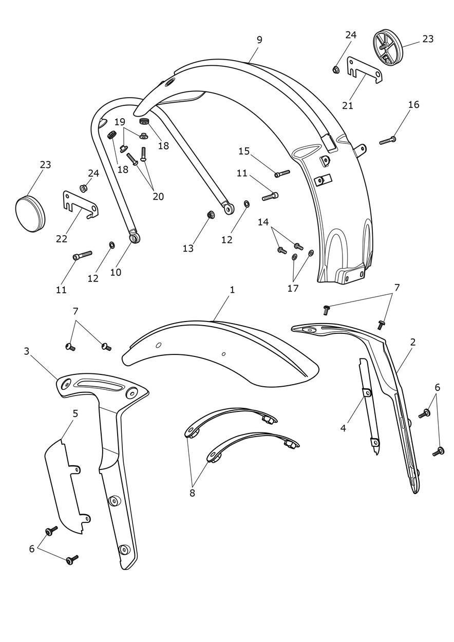 GARDE BOUE POUR BONNEVILLE BOBBER TFC 2020